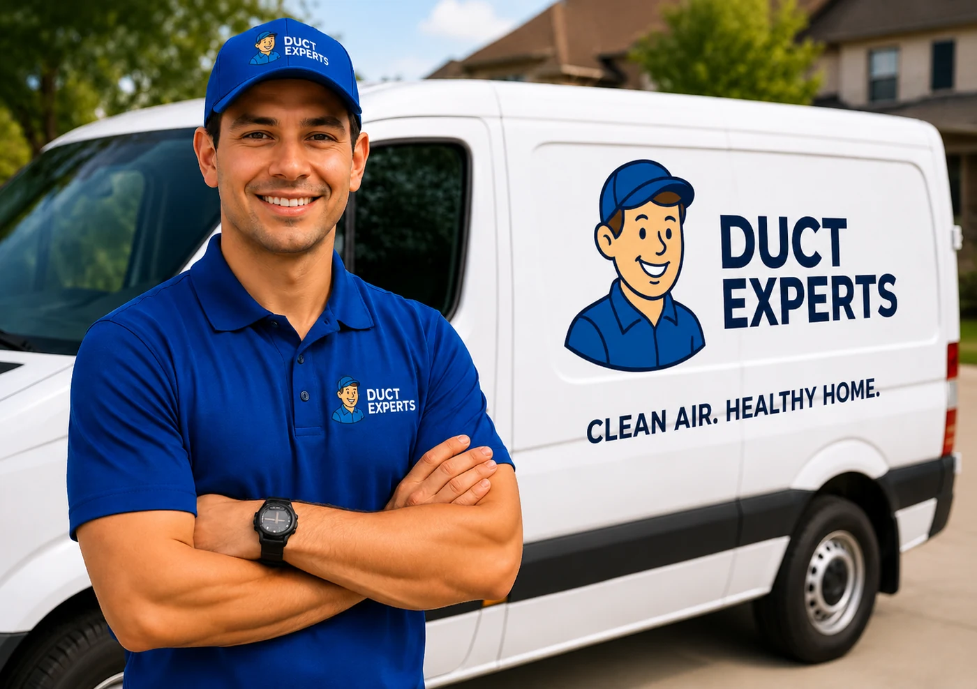 Before and after duct cleaning